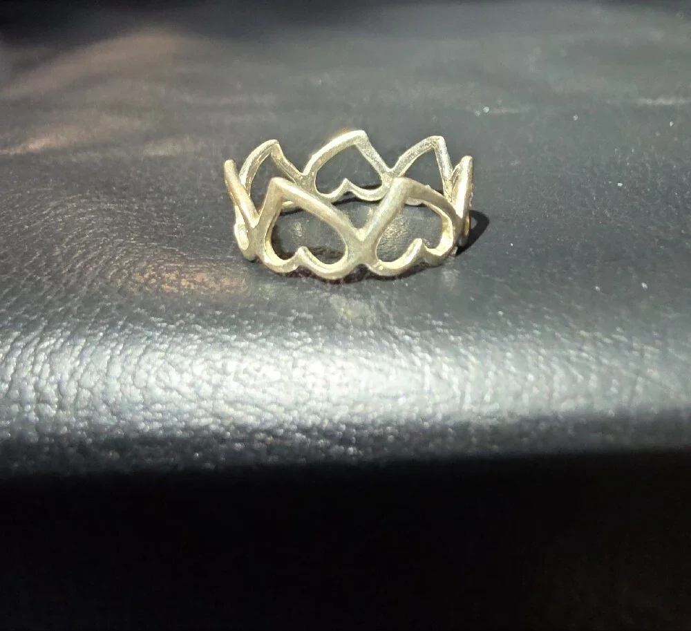 925 Heart Link Ring - Classic Women Jewelry